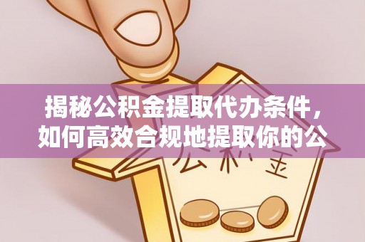 湖滨揭秘公积金提取代办条件，如何高效合规地提取你的公积金