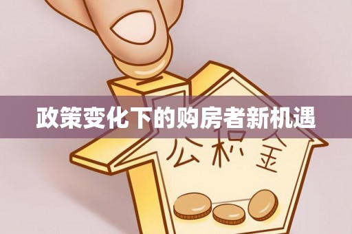 湖滨政策变化下的购房者新机遇