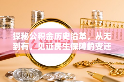 湖滨探秘公积金历史沿革，从无到有，见证民生保障的变迁