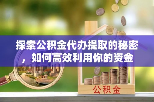 湖滨探索公积金代办提取的秘密，如何高效利用你的资金