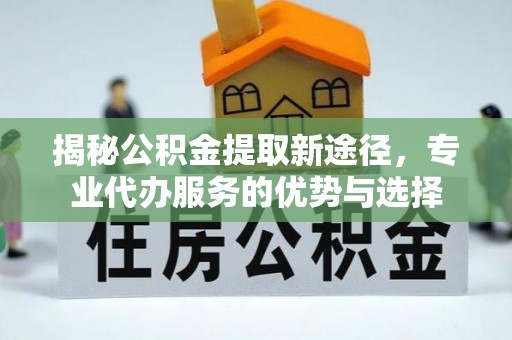 湖滨揭秘公积金提取新途径，专业代办服务的优势与选择