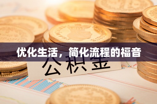湖滨优化生活，简化流程的福音