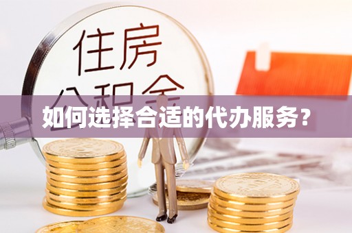 湖滨如何选择合适的代办服务？