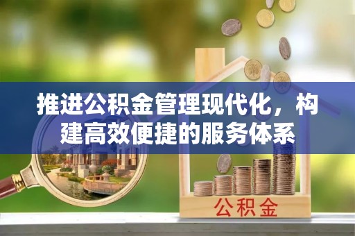 湖滨推进公积金管理现代化，构建高效便捷的服务体系