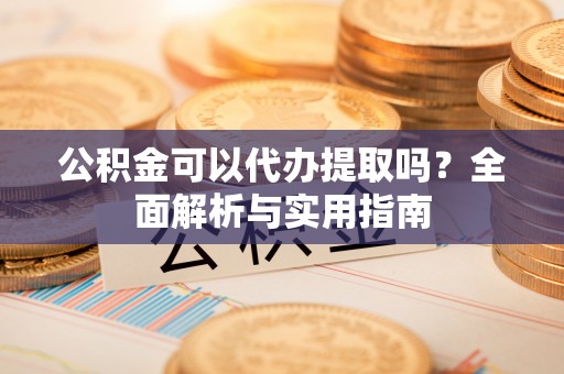湖滨公积金可以代办提取吗？全面解析与实用指南