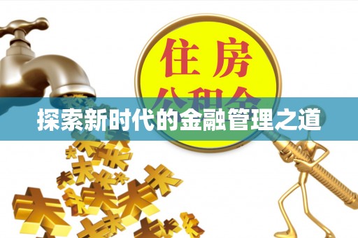 湖滨探索新时代的金融管理之道