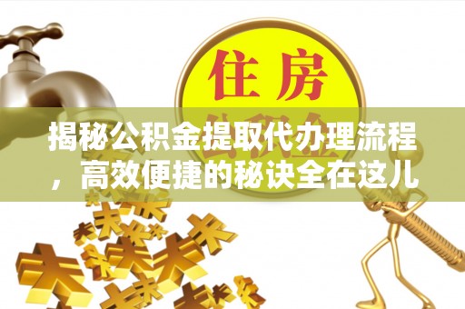 湖滨揭秘公积金提取代办理流程，高效便捷的秘诀全在这儿