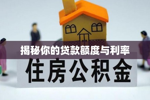 湖滨揭秘你的贷款额度与利率