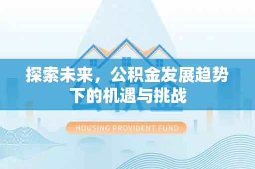 湖滨探索未来，公积金发展趋势下的机遇与挑战