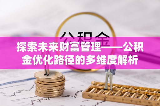 湖滨探索未来财富管理——公积金优化路径的多维度解析