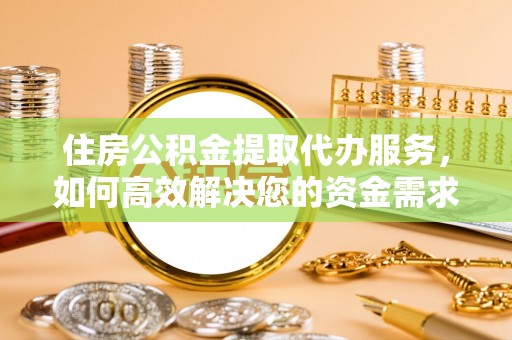 湖滨住房公积金提取代办服务，如何高效解决您的资金需求