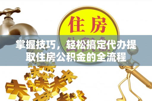 湖滨掌握技巧，轻松搞定代办提取住房公积金的全流程