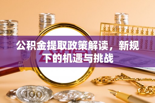 湖滨公积金提取政策解读，新规下的机遇与挑战