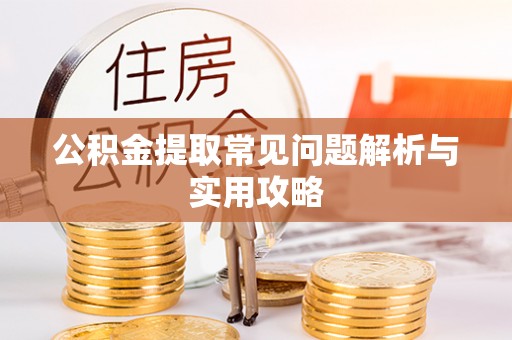 湖滨公积金提取常见问题解析与实用攻略
