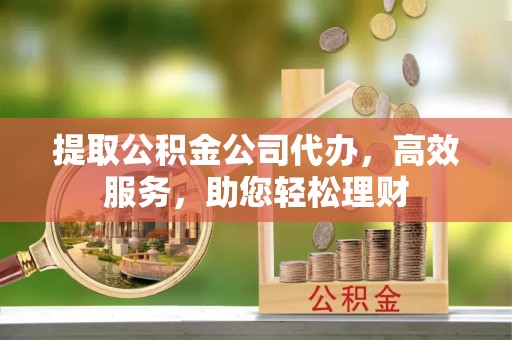 湖滨提取公积金公司代办，高效服务，助您轻松理财