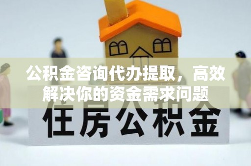 湖滨公积金咨询代办提取，高效解决你的资金需求问题