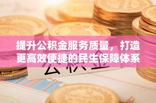 湖滨提升公积金服务质量，打造更高效便捷的民生保障体系