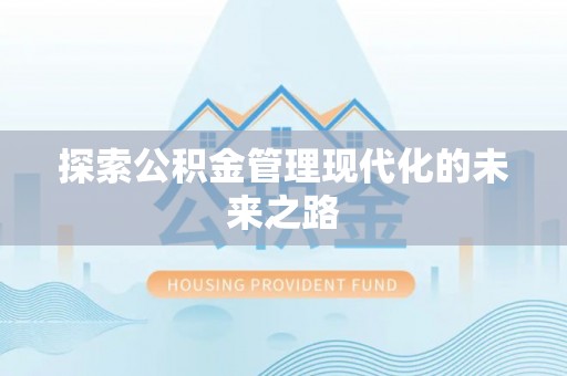 湖滨探索公积金管理现代化的未来之路