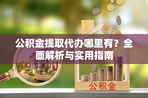 湖滨公积金提取代办哪里有？全面解析与实用指南