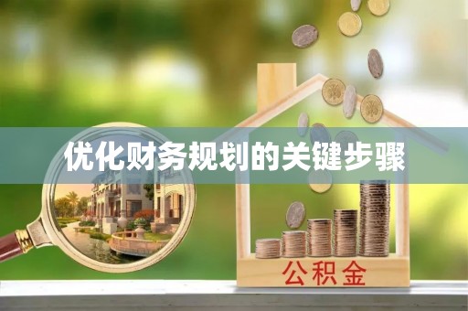 湖滨优化财务规划的关键步骤