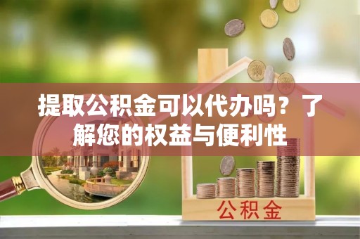 湖滨提取公积金可以代办吗？了解您的权益与便利性