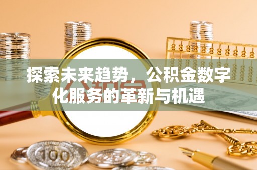 湖滨探索未来趋势，公积金数字化服务的革新与机遇