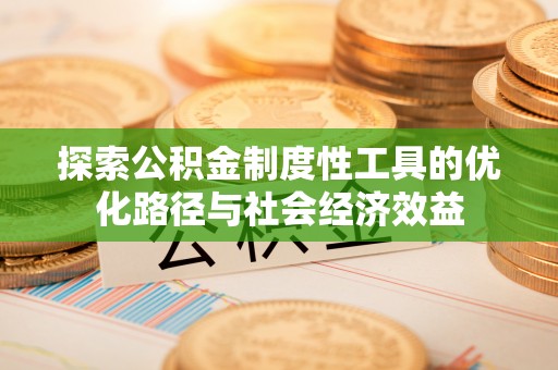 湖滨探索公积金制度性工具的优化路径与社会经济效益