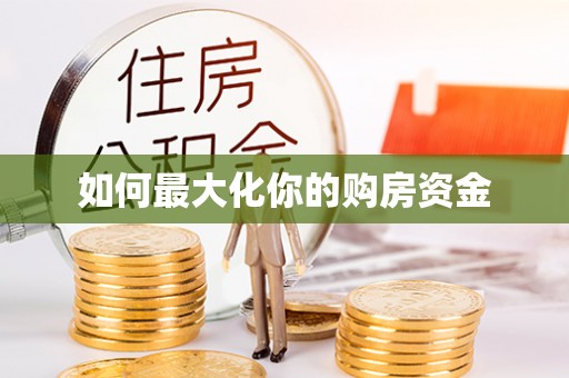 湖滨如何最大化你的购房资金
