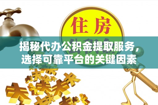 湖滨揭秘代办公积金提取服务，选择可靠平台的关键因素