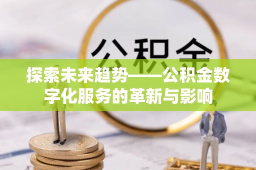 湖滨探索未来趋势——公积金数字化服务的革新与影响