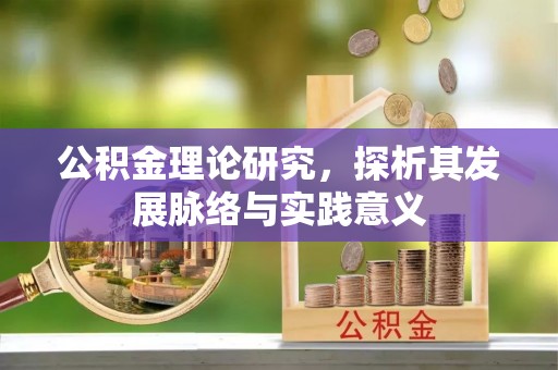 湖滨公积金理论研究，探析其发展脉络与实践意义