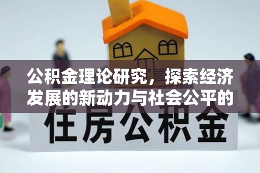 湖滨公积金理论研究，探索经济发展的新动力与社会公平的平衡点